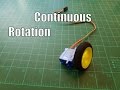 How to make a continuous rotation servo