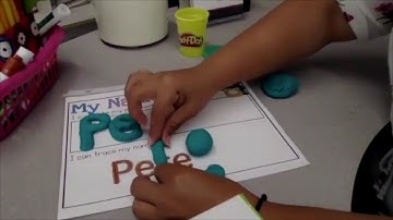 9/3 ELA Playdough Name Activity