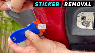 Remove stickers without damaging paint  (GoPro Mount, Stickers, Emblems)  | Mitch's Scooter Stuff by Mitch's Scooter Stuff 1,919 views 4 months ago 6 minutes, 13 seconds