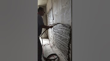 Automatic gypsum spraying machine D60 #machine #plastering #plasteringwork #rendering #plaster