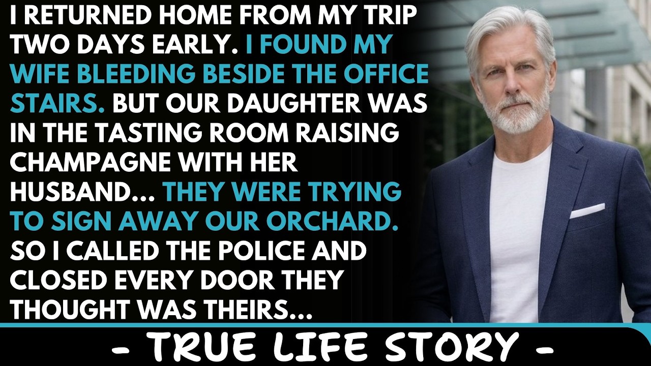 By ten the next morning, my daughter no longer worked at our orchard, her husband was in custody, and the loan officer was begging my attorney not to report him. That's not where I start. I start...