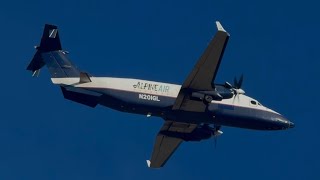 Alpine Air Express Beech 1900D Great Lakes Aviation Livery Takeoff From Idaho Falls N201GL
