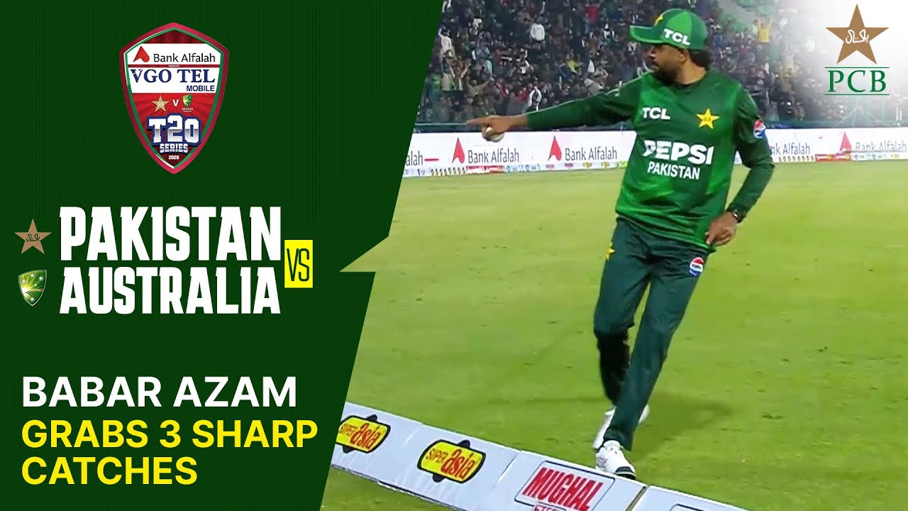 Babar Azam Grabs 3 Sharp Catches 👑 | Pakistan vs Australia | Match 1 | T20I Series 2026 | PCB | MJ1K