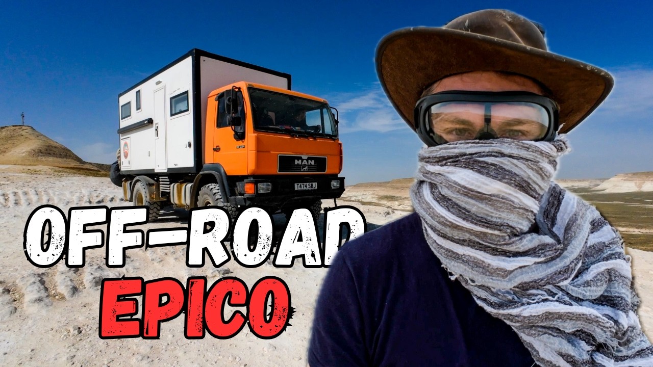 Durante una tempesta di sabbia dalla steppa Kazaka! Il posto più epico non è facile da raggiungere!