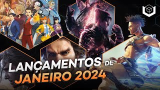 Lançamentos de games de JANEIRO 2024 - Calendário VOXEL