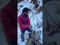 Snow tea in mountain Himalaya #girdapahadi #shorts