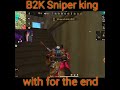 B2K SNIPER KING OF FREE FIRE B2K MOVING FASTER THAN BULLETS 23 KILLS #shorts #viral #B2K#sniper#king