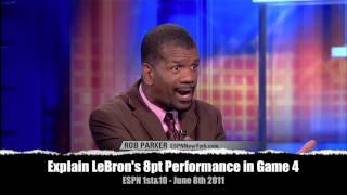 Skip Bayless   LeBron's 8pt Performance in Game 4 Loss