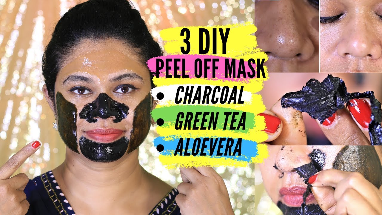 3 BEST WAYS TO MAKE PEEL OFF MASK AT HOME - BLACKHEAD & WHITEHEADS EXTRACTION | Sushmita's Diaries
