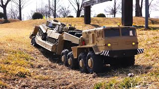 Cross RC BC8 Mammoth 8x8 Off Road Military Truck with T247 Trailer Tank ASMR