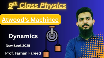 Vertical motion of two bodies attached to ends of string that passes over pulley class 9 | urdu