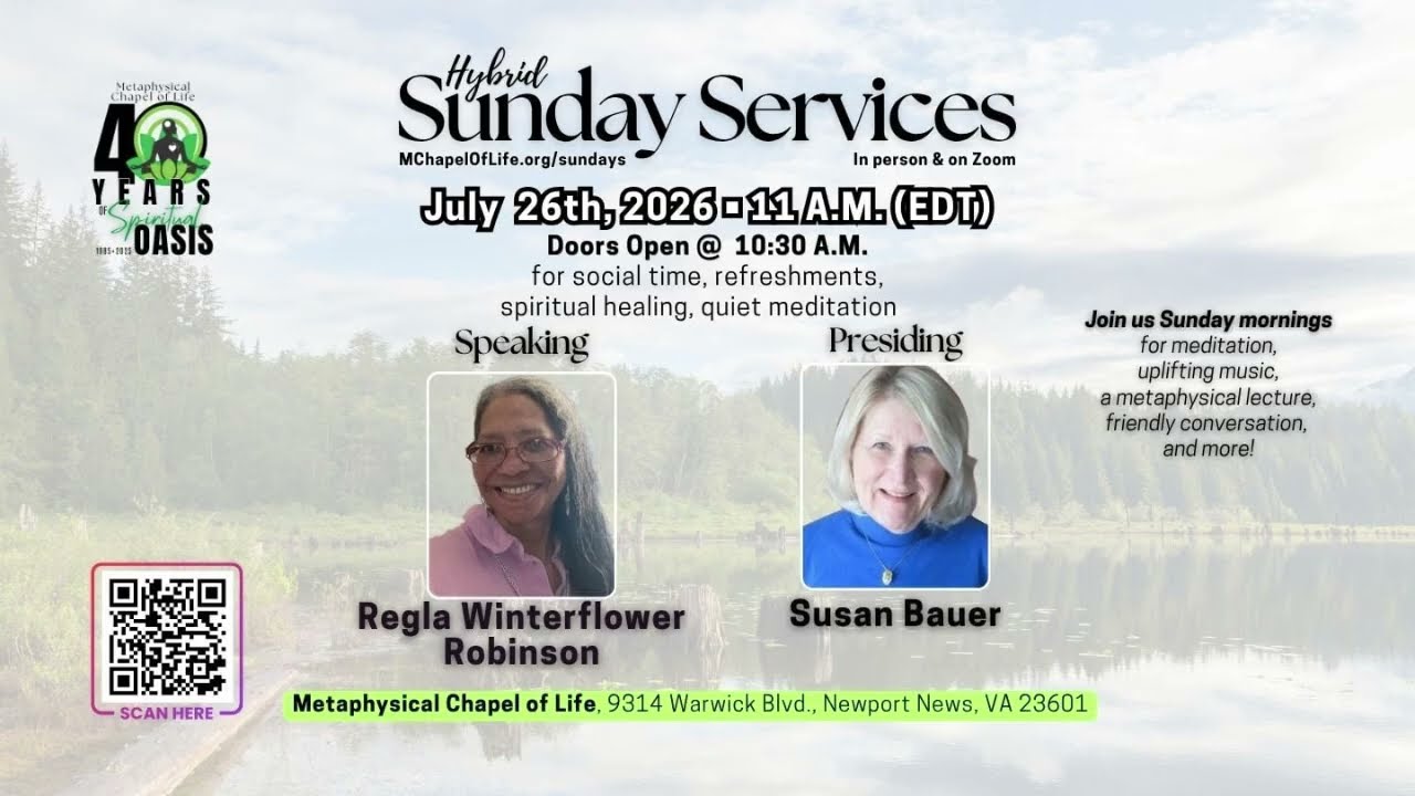 Connecting with Trees - Regla Winterflower Robinson | Metaphysical Chapel of Life - Newport News VA