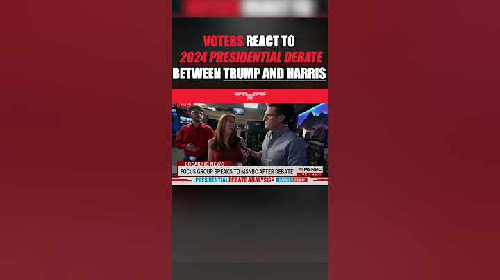 Voters react to 2024 presidential debate between Trump and Harris #shorts