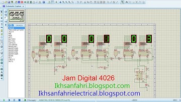 Simulasi Jam Digital dengan IC 4026
