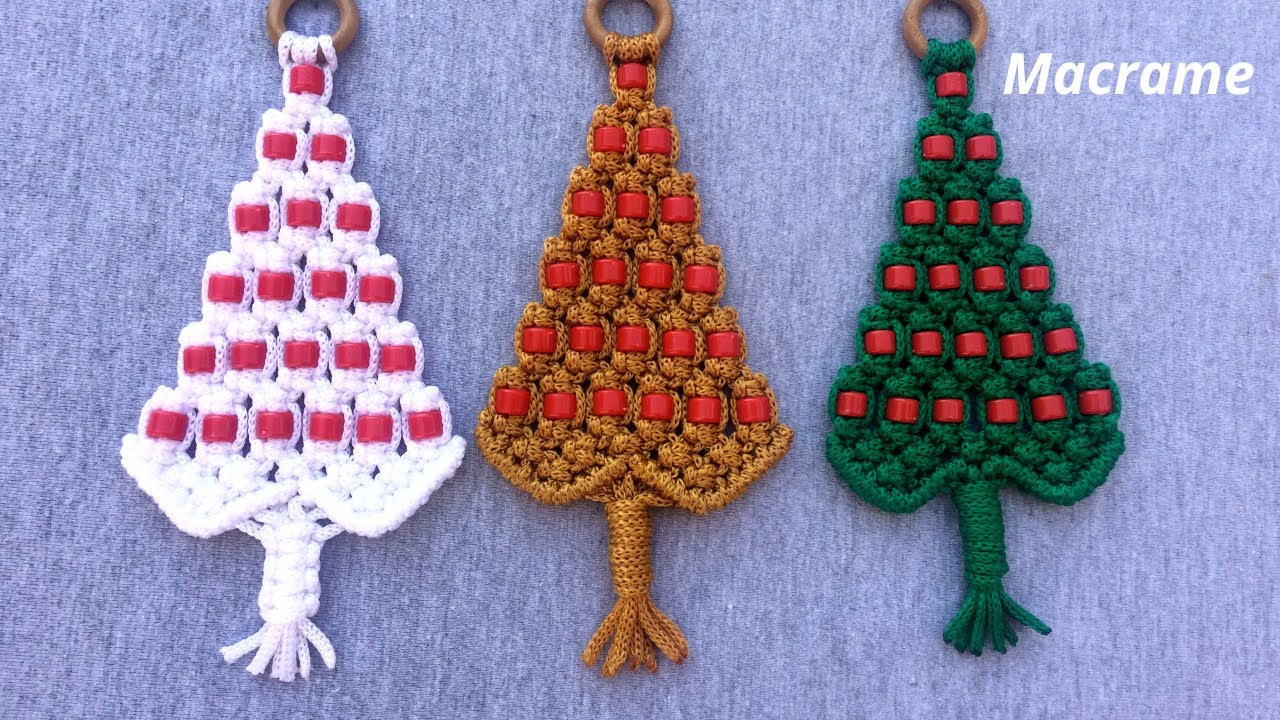 Arbolito de Navidad Macramé