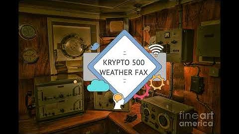 Decoding WeFax transmission on 7880 kHz. (Deutsche Wetter Dienst).