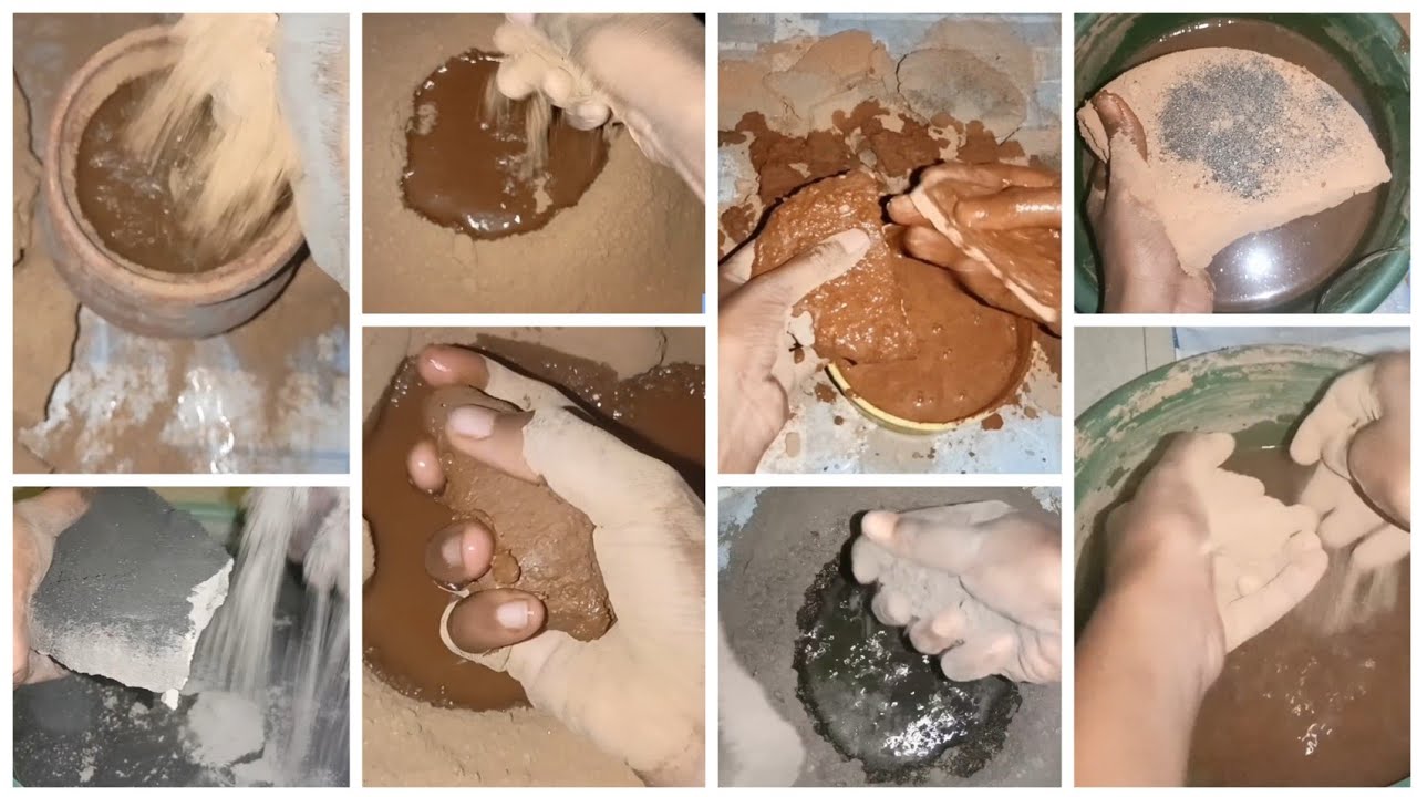 Different Textures Water Crumbling & Dipping ASMR 🌊 #asmr #satisfying #water #crumbling #subscribe 🔔