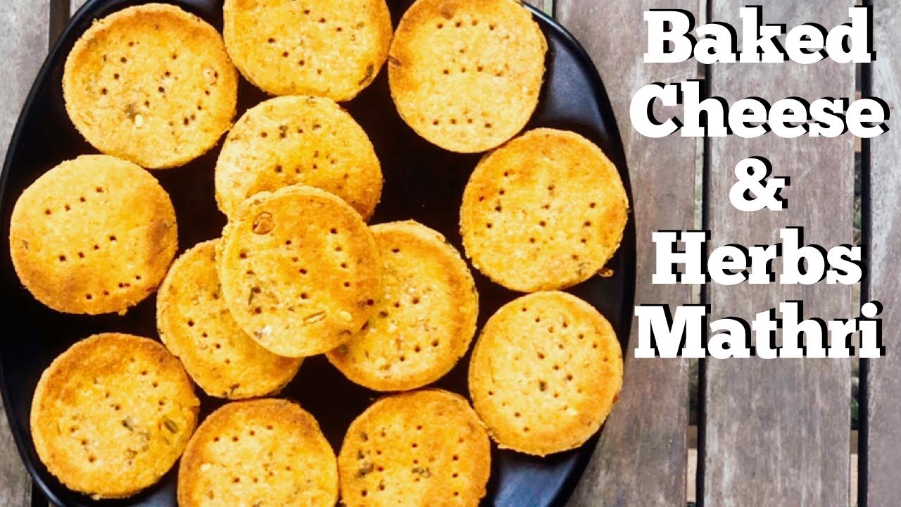 Baked Mathri | Cheese & Herb Mathri | Healthy Baked Atta Mathri | Flavourful Food By Priya