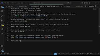 (67) Python: Pressure Unit Converter in Python | 150 Python Questions