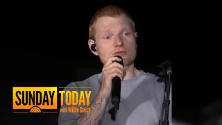 Ed Sheeran Addresses War in Gaza and Macklemore on Stage