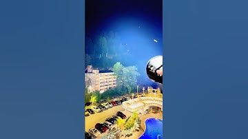 Worlds Brightest Flashlight Shines Over City!