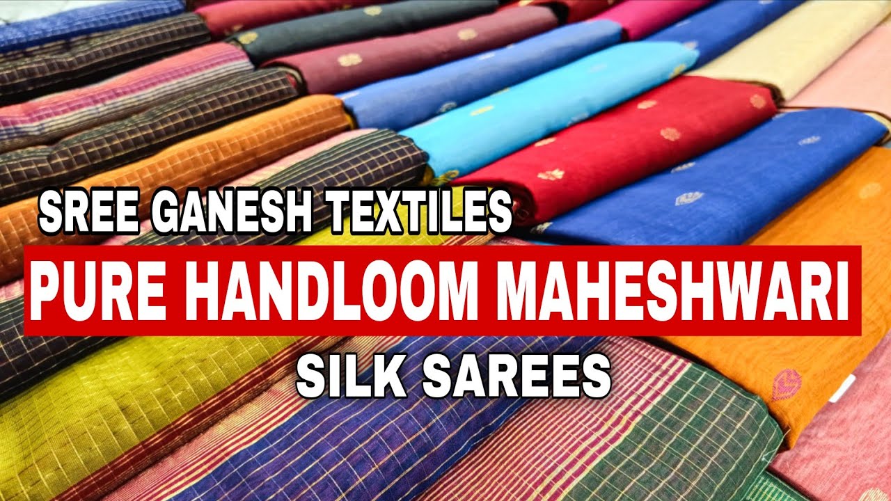 Pure Handloom Maheshwari Silk Sarees Wholesaler In Burrabazar Kolkata