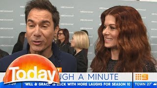Debra Messing And Eric Mccormack On The Will And Grace Reboot Resimi