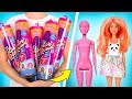 WAHNSINNS AUSPACKEN! 5 WASSER-FARBWECHSELNDE BARBIE PUPPEN