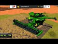 Fs18 Big John Deere Harvest Gameplay ! Fs 18 Delivered Round Roll Bales | Timelapse #fs18