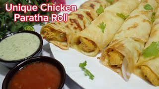 Chicken Paratha Roll Recipe | Chicken Tikka Paratha Roll | Homemade Paratha Roll | When i Cook |