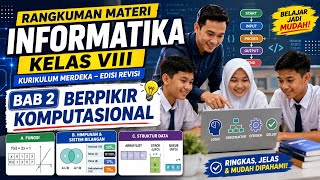 RANGKUMAN MATERI INFORMATIKA KELAS 8 BAB 2 | Berpikir Komputasional | Kurikulum Merdeka Edisi Revisi