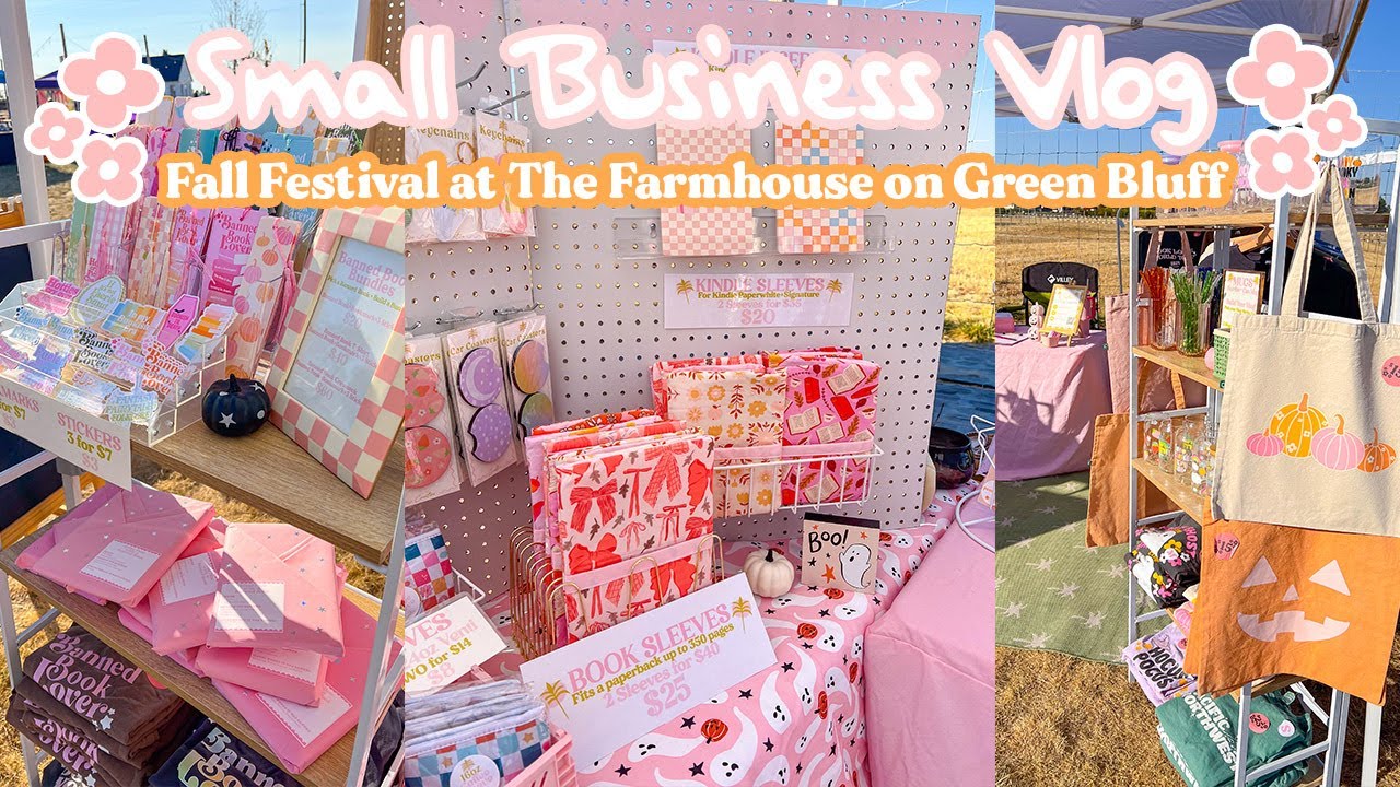 Fall Festival at The Farmhouse on Green Bluff Week 2 | Small Business Market Vlog|Vendor Market Vlog
