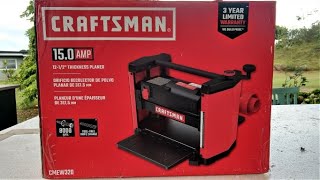 Craftsman Thickness Planer: Detailed assembly, adjustment and operation review. September 2021.