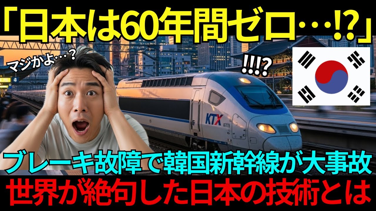 【海外の反応】「まさか60年間ゼロとは…！」韓国新幹線の事故で世界が再注目…日本の新幹線が証明した