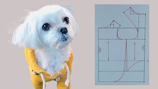 Dog clothes pattern basic drawing