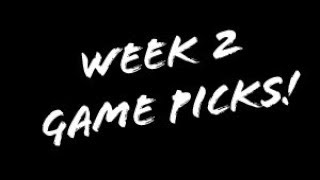 2019 WEEK 2 NFL GAME PICKS |  NFL 2019 WEEK 2 PREDICTIONS
