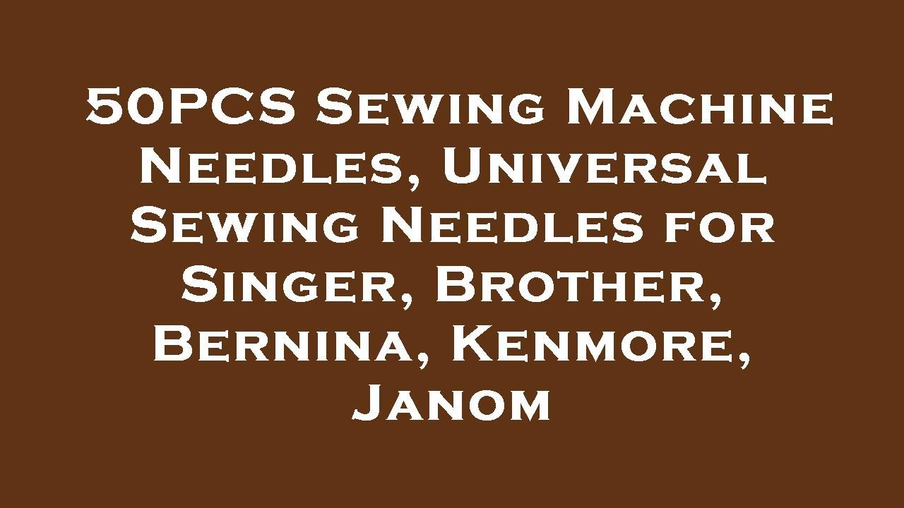 50PCS Sewing Machine Needles, Universal Sewing Needles for Singer