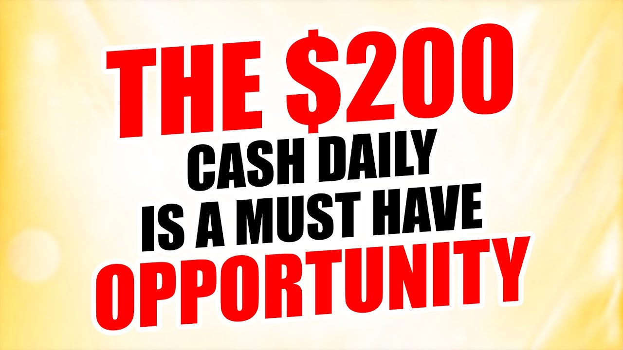 The $200 Cash Daily- Flyer, endless proof, and how it works - YouTube