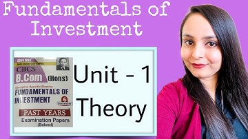 fundamentals of investment bcom hons sem 6 du sol | define investment | investment decisions | soldu