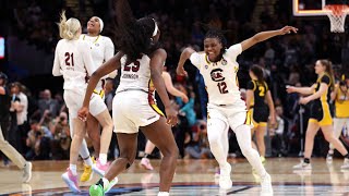 final seconds and celebration from south carolina's third women's basketball title