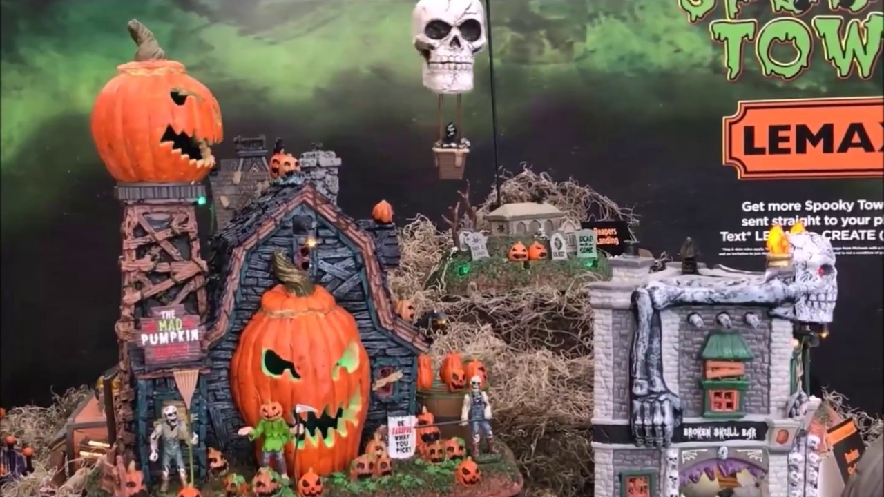 Lemax Spooky Town Village 2017 at Michaels! YouTube