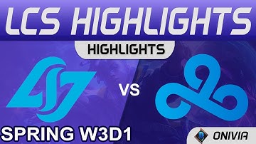 CLG vs C9 Highlights LCS Spring Season 2022 W3D1 Conter Logic Gaming vs Cloud9 by Onivia