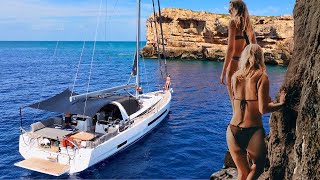 Sailing to an Abandoned Island in Mallorca (ALONE!)