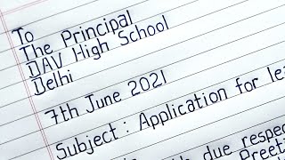 Leave Application To The Principal For Sisters Marriage Application To The Principal Asking For