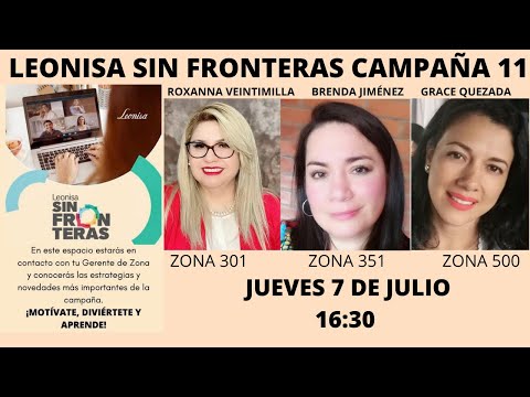 LEONISA SIN FRONTERAS CAMPAÑA 11 ZONAS 301 - 351 - 500