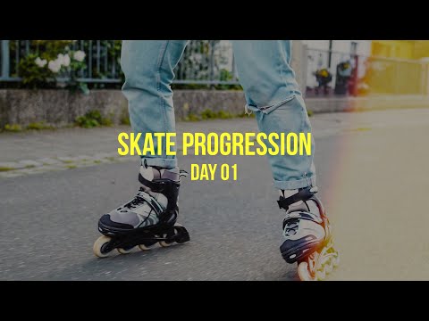 Skate Progression Day 01 - Learn To Ride Inline Skates