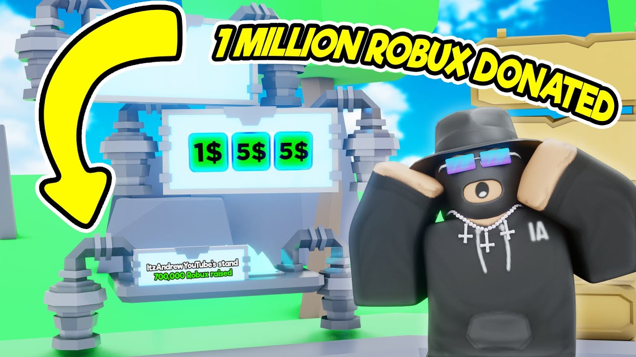 I Donated 1m Robux In Pls Donate Youtube