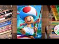 Drawing Kinopio (Toad) - The Super Mario Bros. Movie | drawholic
