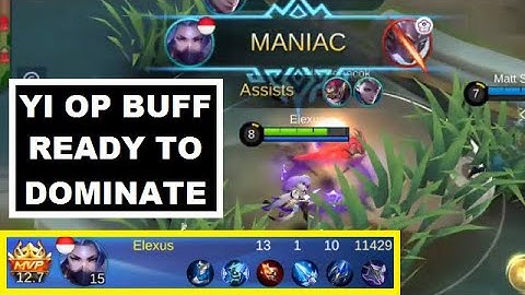 Luo Yi After Buff First Solo Rank Maniac Gameplay (RIP Savage) OP Legendary Build - Mobile Legends