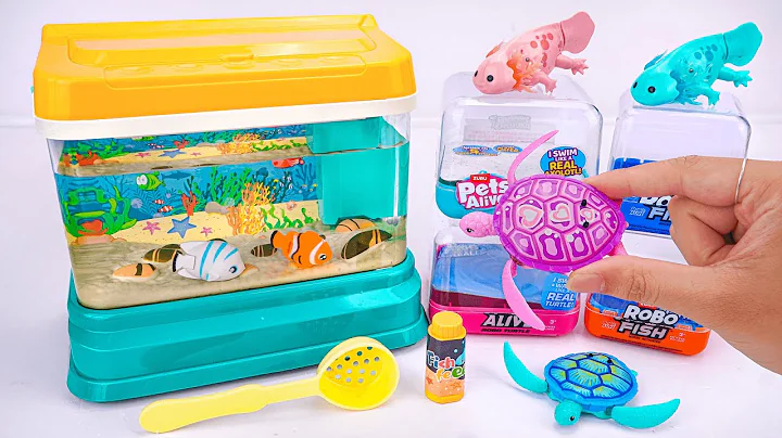 Toy asmr 🐟 Robo Fishing Playset & Zuru Alive Aquarium ASMR Satisfying with Unboxing Review Toys